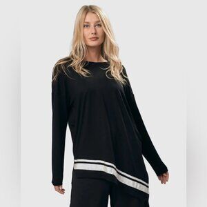 Urban Ribbon Asymmetrical Tunic Top BY ALEMBIKA